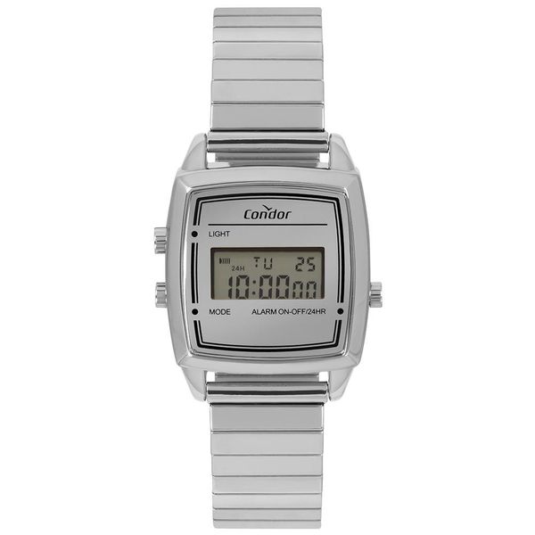 Relógio Feminino Digital Condor COJH512AB3K Prata