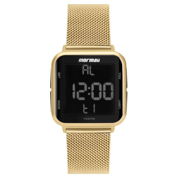 Relógio Unissex Digital Mormaii MO6600AH/8D Dourado Relógio Unissex Digital Mormaii MO6600AH/8D Dourado