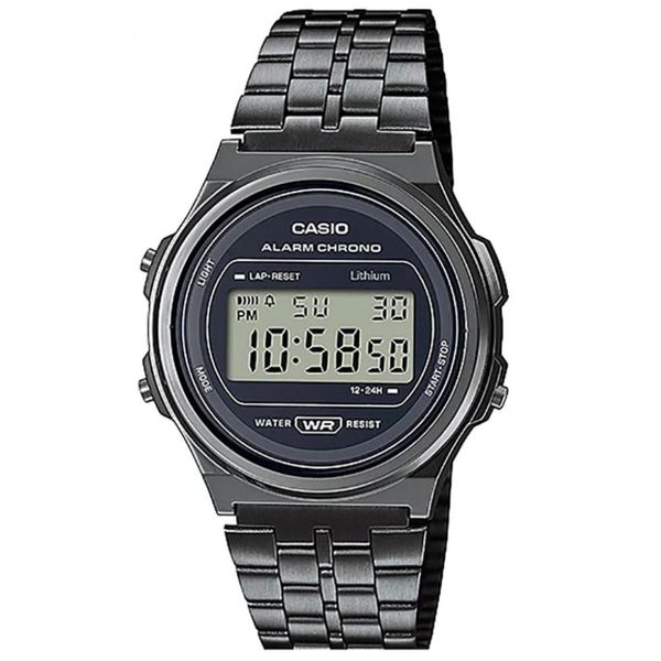 Relógio Unissex Digital Casio A171WEGG-1ADF Preto Relógio Unissex Digital Casio A171WEGG-1ADF Preto