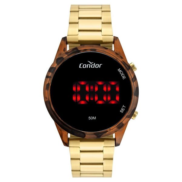 Relógio Feminino Digital Condor COJHS31BAH7S Dourado
