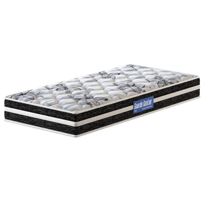 Cama Box de Solteiro Probel Guarda Costas Premium Multi Firme Espuma D20 e 28 60x88x188cm Branco e Preto