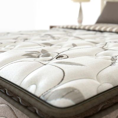 Cama Box Conjugada de Solteiro PROdormir Probel Gray com Pillow Top e Espuma D28 50x88x188 cm Branco com Marrom