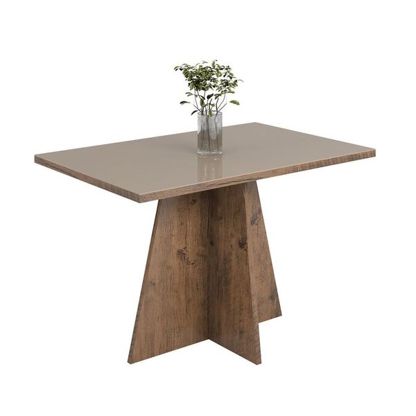 Mesa de Jantar Viero Proença 80x120 cm Fendy/Bronze Mesa de Jantar Viero Proença 80x120 cm Fendy/Bronze