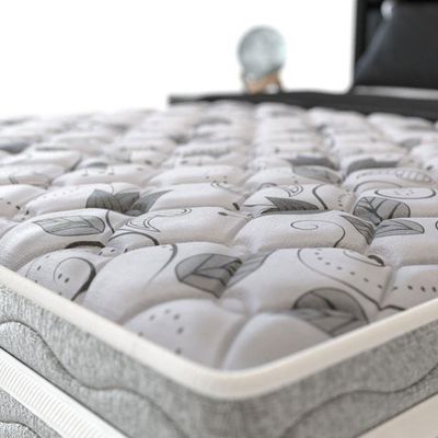 Cama Box Conjugada Solteiro Advanced com Espuma D28 54x88x188 cm Probel Branco com Cinza