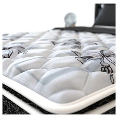 Cama Box Conjugada de Solteiro PROdormir Advanced com Pillow Top e Espuma D28 50x88x188 cm Probel Branco e Preto