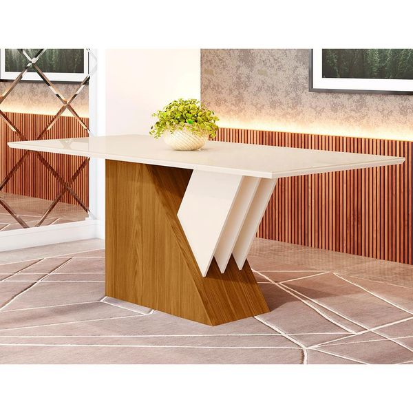 Mesa de Jantar Henn Vicenza 200x90 cm Nature/Off White