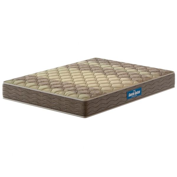 Colchão Queen Size Probel Guarda Costas Próintense DF Espuma D33 22x158x198cm Bege com Marrom