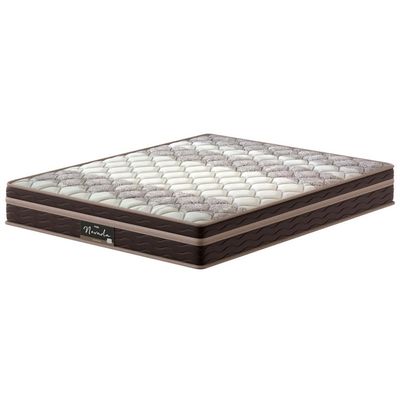 Colchão Queen Size Probel Nevada com Euro Pillow e Molas Ensacadas 26x158x198 cm Bege com Marrom