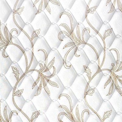 Colchão Queen Size Probel Fort Comfort D40 com Molas Prolastic e Pillow Top 34x158x198 Branco com Bege