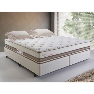 Colchão King Size Herval Sense com Molas Ensacadas 30x193x203 cm Bege