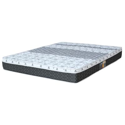 Colchão Queen Castor Sleep Class com Euro Pillow e Molas Bonnel 25x158x198 cm Branco com Cinza