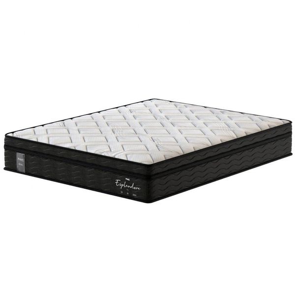 Colchão King Probel Esplendore Espuma D28 30x193x203cm Branco com Preto Colchão King Probel Esplendore Espuma D28 30x193x203cm Branco com Preto