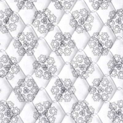 Colchão King Size Probel Village D28 com Molas Pocket e Pillow Euro 30x193x203cm Branco com Preto