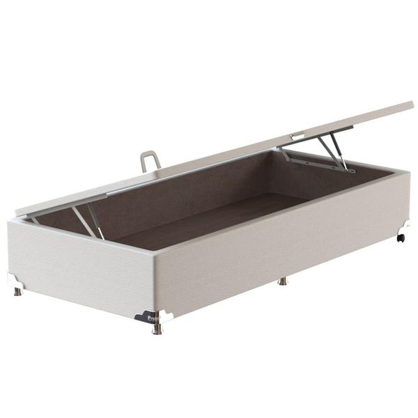 Base Box para Colchão Solteirão Probel Classic com Baú 40x100x200cm Branco
