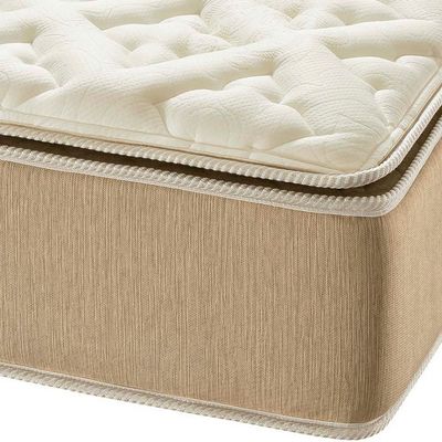 Colchão Queen AmericanFlex Prime Pillow Top e Molas Ensacadas Bege Pérola
