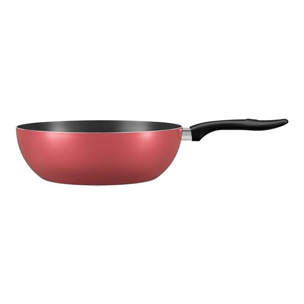 Panela Wok Brinox Chilli Antiaderente Pro-Flon - 24 cm Cereja