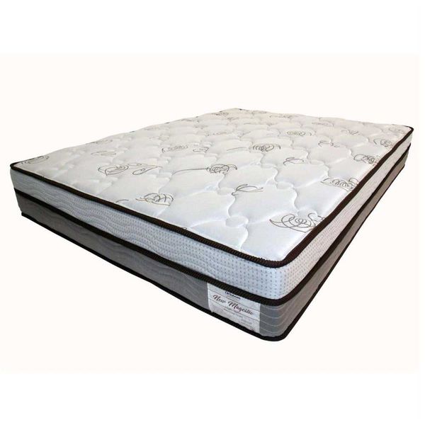 Colchão King Size Ortobom New Magestic com Ortopillow e Molas Ensacadas 27x193x203 cm Marrom