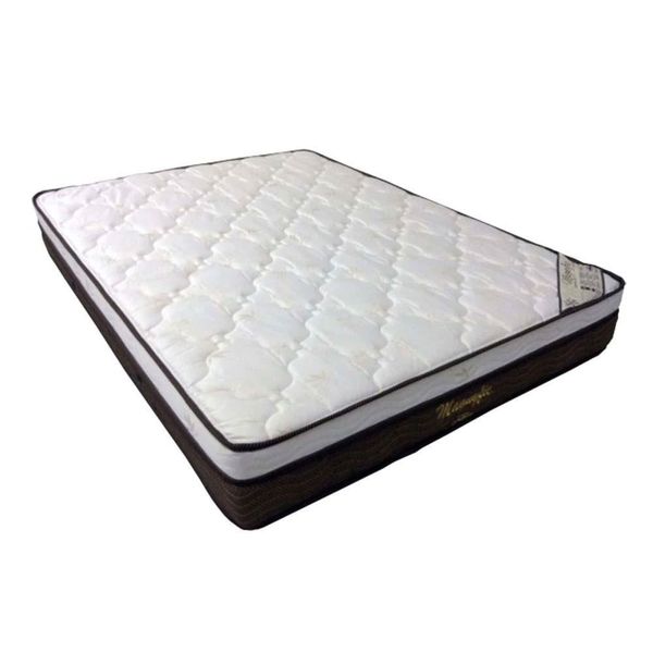 Colchão Queen Size Ortobom Magnyfic com Ortopillow e Molas Super Pocket 24x158x198 cm Marrom com Bege