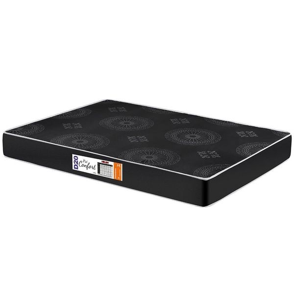Colchão Casal Pro Confort Havana Espuma D20 12x138x188 cm Hellen Preto Colchão Casal Pro Confort Havana Espuma D20 12x138x188 cm Hellen Preto