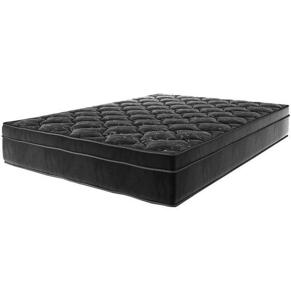 Colchão de Casal Viero Mustang com Molas Ensacadas Euro Pillow e Tecido em Malha 20 x 138 x 188cm Veludo Preto com Floral Black Colchão de Casal Viero Mustang com Molas Ensacadas Euro Pillow e Tecido em Malha 20 x 138 x 188cm Veludo Preto com Floral Black