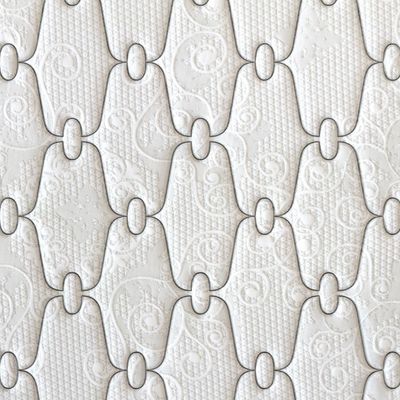 Colchão Casal Alabama com Euro Pillow e Molas Ensacadas 30x138x188cm Probel Branco com Cinza