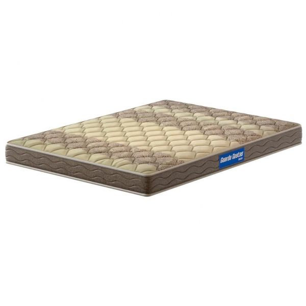 Colchão de Casal Guarda Costas Espuma D33 Probel Marrom com Bege