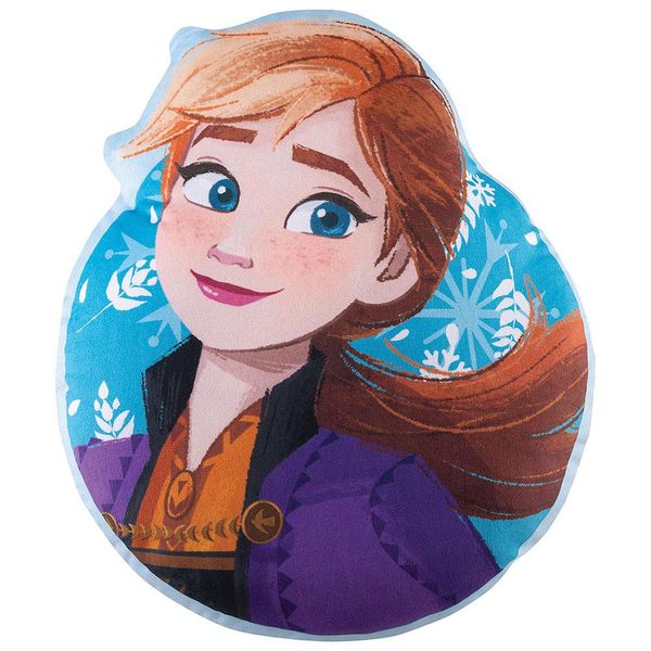 Almofada Infantil Lepper Transfer Frozen Anna em Poliéster 34x40cm Azul Almofada Infantil Lepper Transfer Frozen Anna em Poliéster 34x40cm Azul
