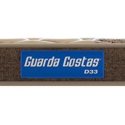 Colchão de Casal Guarda Costas Espuma D33 Probel Marrom com Bege