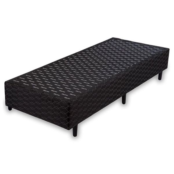 Base Box para Colchão Solteiro Applauso 38x88x188 cm Apolo Preto