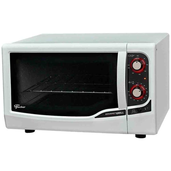 Forno Elétrico 44 Litros Gourmet Grill 1775W Fischer Branco / 220V Forno Elétrico 44 Litros Gourmet Grill 1775W Fischer Branco / 220V