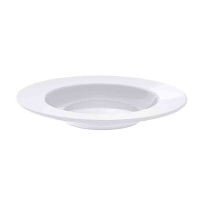 Conjunto com 6 Pratos Fundos Tramontina Maria Augusta em Porcelana 23 cm Branco