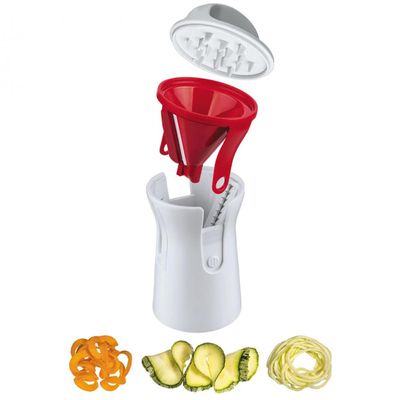 Ralador 3 em 1 Espiral Multiuso Aço Inox Euro Home Vermelho Vermelho