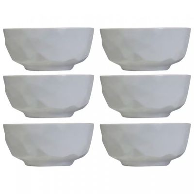 Conjunto com 6 Tigelas G Edros em Porcelana 2 L Germer Branco