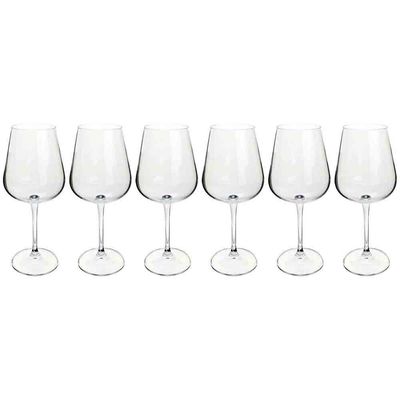 Conjunto de Taças para Vinho Branco Bohemia Ardea 450 ml em Cristal 6 Peças Transparente