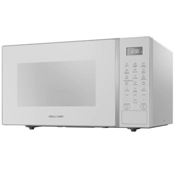 Forno de Micro-ondas Brastemp BMS46AB Alta Capacidade com 18 Receitas Pré-Programadas 32L Branco / 110V