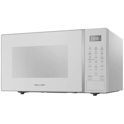 Forno de Micro-ondas Brastemp BMS46AB Alta Capacidade com 18 Receitas Pré-Programadas 32L Branco / 110V