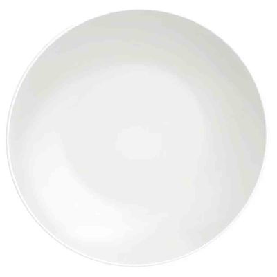 Conjunto com 12 Pratos Tramontina Sophia em Porcelana Branco