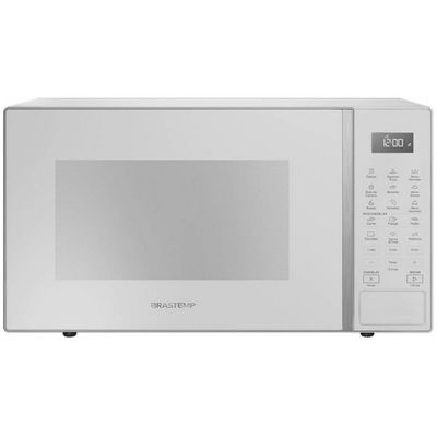 Forno de Micro-ondas Brastemp BMS46AB Alta Capacidade com 18 Receitas Pré-Programadas 32L Branco / 110V
