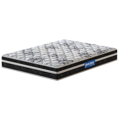 Colchão de Casal Guarda Costas Premium Hiper Firme 22x138x188cm Probel Branco e Preto