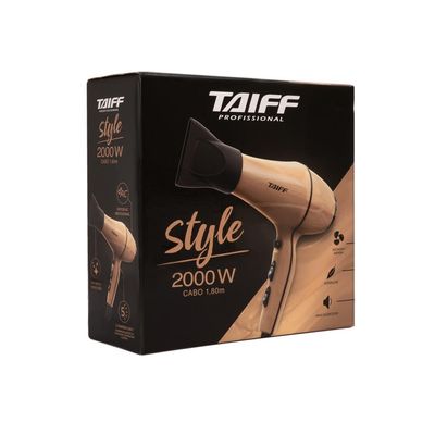 Secador de Cabelos Taiff Style Motor AC Profissional 2000W Cobre / 110V