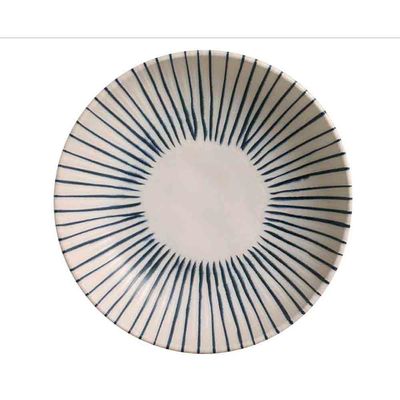 Conjunto com 6 Pratos Fundos Porto Brasil Bio Elemento em Stoneware 22,5 cm Cinza