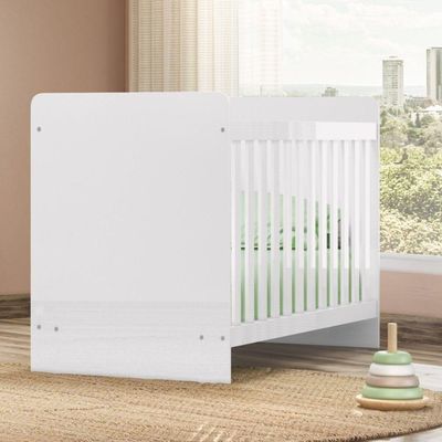 Berço Mini Cama 2 Em 1 Labirinto Branco