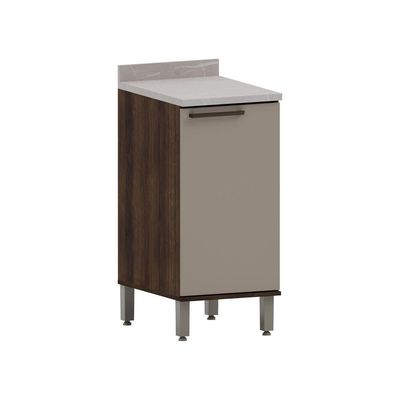 Balcão De Cozinha Com Tampo 40cm 1 Porta Luna Luciane Móveis