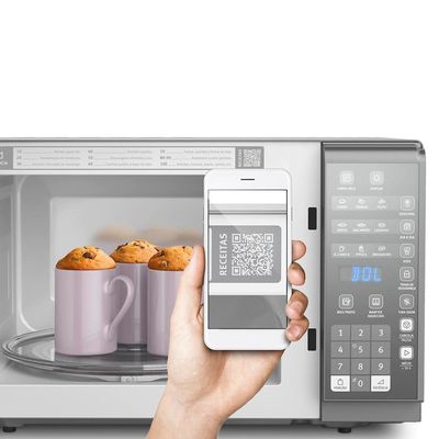 Forno de Micro Ondas MI41S Painel Integrado 31 Litros Electrolux Prata / 110V