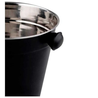 Balde para Gelo Dynasty Open Bar em Aço Inox - 1,25 L Preto
