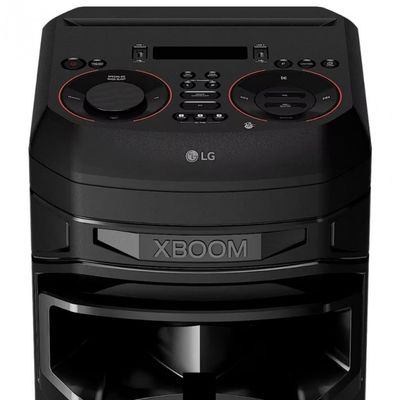 Torre de Som Acústica LG XBOOM RNC9 com Bluetooth e Alto-falantes Duplos Preto