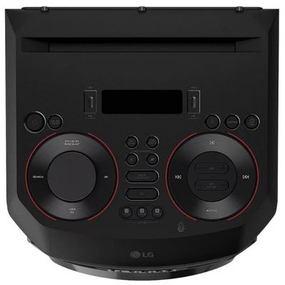 Torre de Som Acústica LG XBOOM RNC9 com Bluetooth e Alto-falantes Duplos Preto