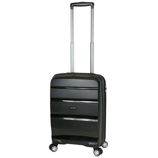 Mala de Viagem Pequena Samsonite Spin Air 55 com Rodas Giro 360° Preto