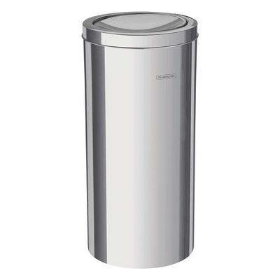 Lixeira Tramontina com Tampa Basculante Swing 94542/120 em Aço Inox 20 L Inox