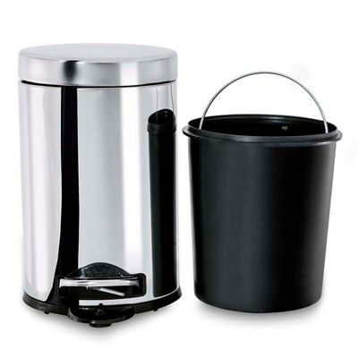Lixeira Brinox com Pedal Decorline 3040/201 em Aço Inox 3 Litros Inox
